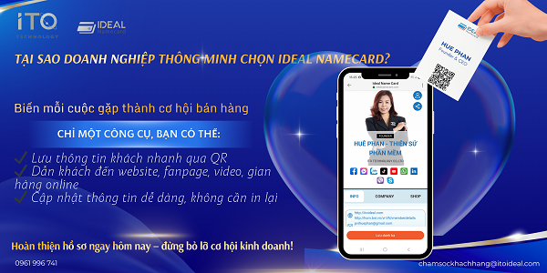 TẠI SAO DOANH NGHIỆP THÔNG MINH CHỌN IDEAL NAMECARD?